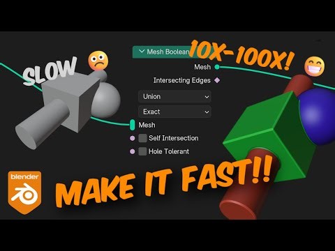This Geometry Nodes Trick Made My Booleans 100x Faster! Maybe it'll work for you too.