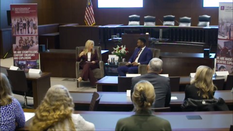 FOX News Media CEO Suzanne Scott discusses the business of television at the University of South Carolina’s Baldwin Business and Financial Journalism Lecture Series