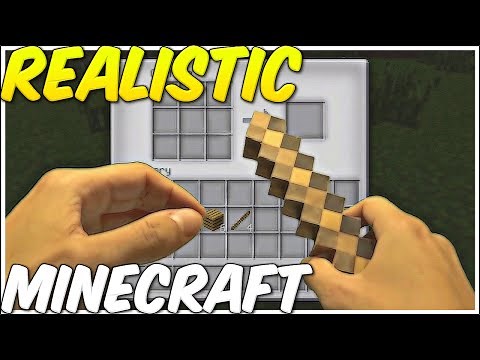 REALISTIC MINECRAFT ~ Noob building Sword ~ [Episode 1]
