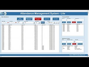 Attendance Management System - Lite in Excel VBA