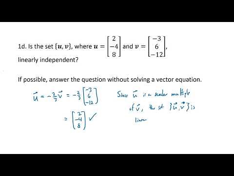 Linear Algebra: Linear Independence Problems