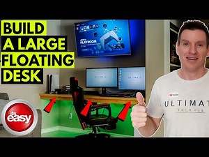 EASY FLOATING DESK INSTALL UNDER $300! START-TO-FINISH!