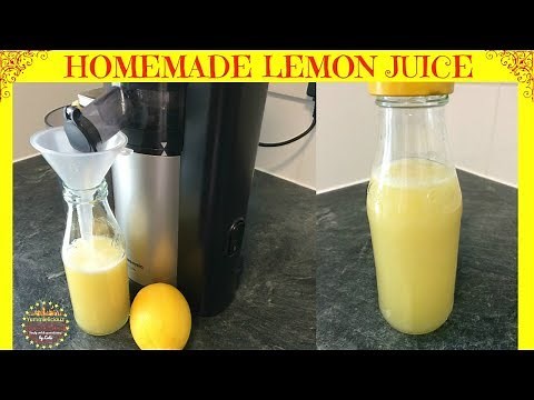 How to Make Lemon Juice in 2 Ways | Fresh Lemon Juice Recipe