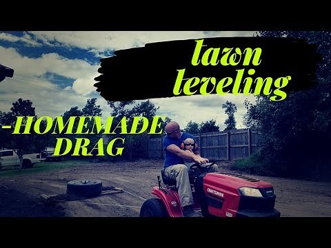 How to level your lawn before reseeding - Homemade drag -Part 2