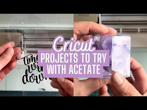 3 Acetate Craft Ideas To Make With Your Cricut Explore Air 2