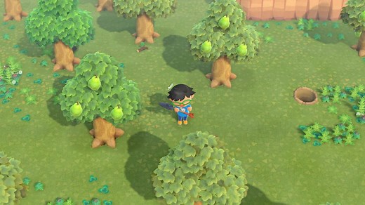 What does eating fruit do in Animal Crossing: New Horizons?
