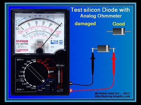 Test Diode With Analog Ohmmeter
