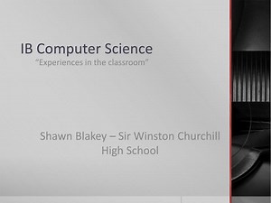 IB Computer Science - SlideServe