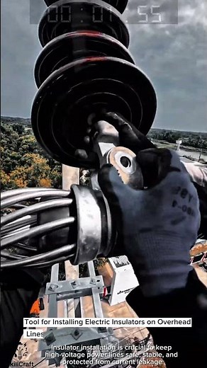 Tool for Installing Electric Insulators on Overhead Lines