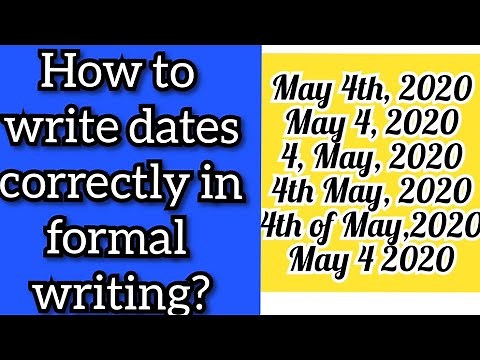 How to write dates correctly in formal English writing || Correct date formats in formal English