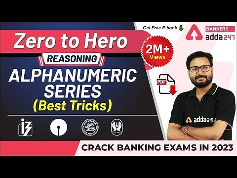 Alphanumeric Series Reasoning Tricks | Adda247 Banking Classes | Lec #13