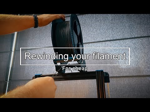 Rewinding your 3d printer filament spools for cheap