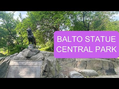 Balto Statue in Central Park NYC