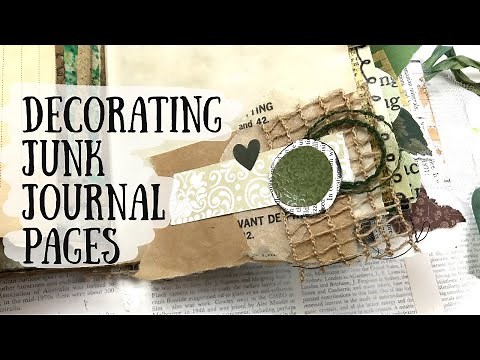 Decorating Junk Journal Pages