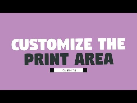Customize the Print Area in OneNote