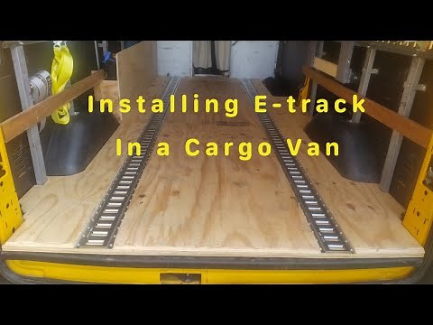 Installing E-track in a Cargo Van - #howto #cargovanbusiness #diy