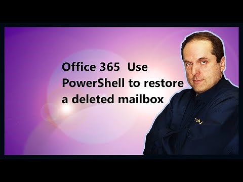 Microsoft 365 Use PowerShell to restore a deleted mailbox