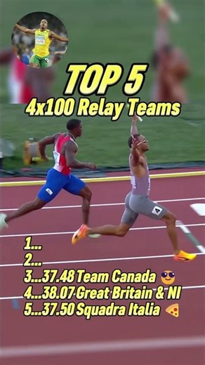 Top 5 Greatest 4x100M Relay Teams in Sprinting History!