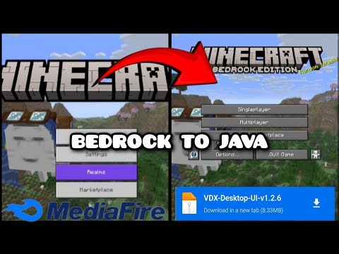 Media fire Bedrock to Java UI Texture Pack for Minecraft | MCPE 1.21+!!!