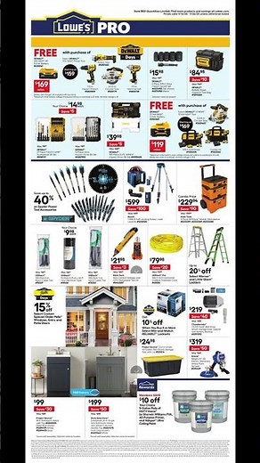 Lowe’s Pro Savings Days