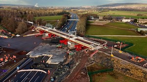 M6 opens half a day early after successful railway bridge installation
