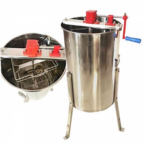 [Hot Item] Separator 2 Frame Bee Extractor Stainless Steel Honeycomb Spinner Crank. Beekeeping Extraction Apiary Centrifuge Equipment (2 Frame)