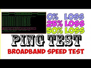 How to run a ping test in cmd for broadband speed test