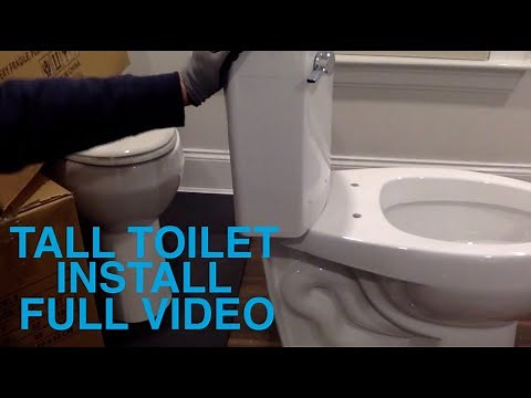 Tall toilet DIY install: assembling Convenient Height® Model S (Full video)