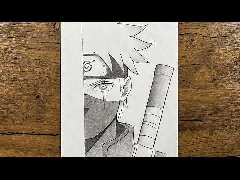 How to Draw Kakashi Hatake Step by Step | Easy Ninja Drawing Tutorial (Naruto)