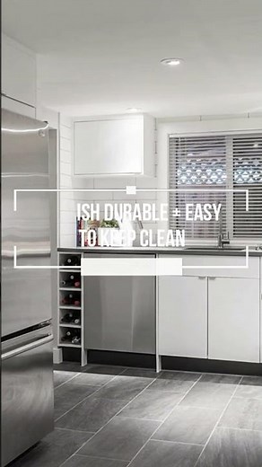 RINGHULT High-Gloss Light Grey Kitchen - Grey Gloss Modern Kitchen - IKEA Kitchen Cabinets #shorts