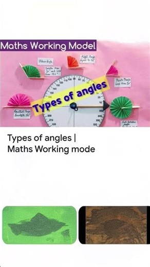 Types of Angles Working Model Maths Easiest project 6th