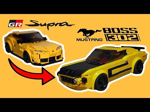 76901 Ford Mustang Boss 302 - Lego Speed Champions Alternative MOC Instruction