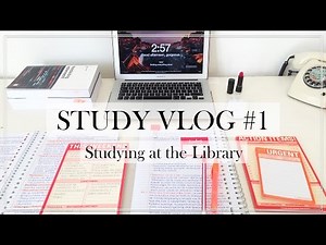 STUDY VLOG #1 - Studying at the Library