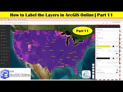 How to Label the Layers in ArcGIS Online Part 11