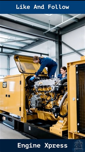 Diagnosing and Resolving Common Caterpillar Generator Problems 👩🏻‍🔧 #caterpillar #generator #mechanic #maintenance #working #viralreels #reels | Engine Xpress