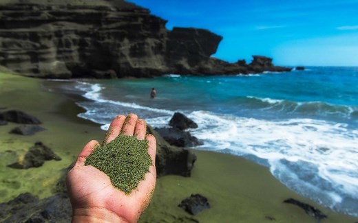 These Are the Only Green-sand Beaches in the World