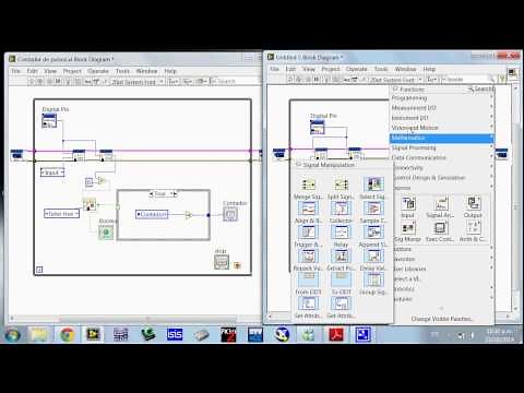 Pulse counter / Contador de pulsos con LabVIEW y Arduino