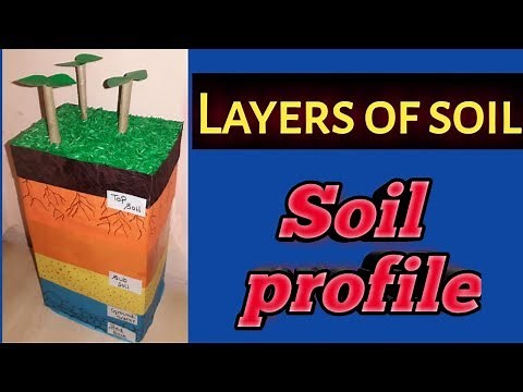 Model of Layers of soil/soil profile/Model of composition of soil/kansalcreation/Schoolproject