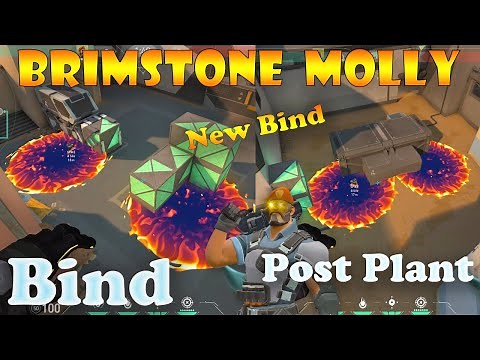 Top 15 New Bind Brimstone Post Plant Lineups | Brimstone Lineups Bind | Valorant Tips & Tricks