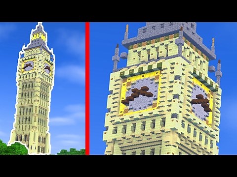 How To Build the BIG BEN in Minecraft (CREATIVE BUILDING)