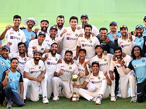 35K views · 612 reactions | India script history at Gabba, retain Border-Gavaskar Trophy with 2-1 series win | https://bit.ly/38WIOpN | The Economic Times | Facebook