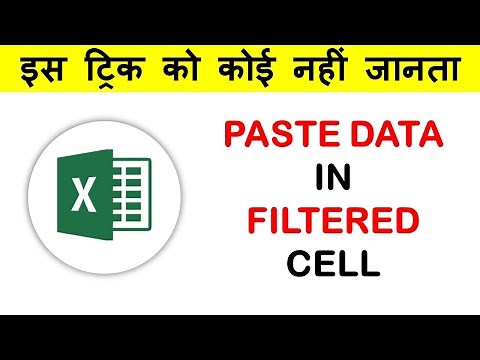 How to Paste in a Filtered Column or Visible Cells Skipping the Hidden Cells - Excel Trick