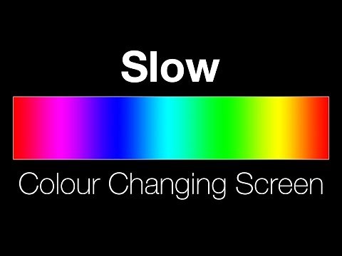 Slow colour changing screen - Lighting effect