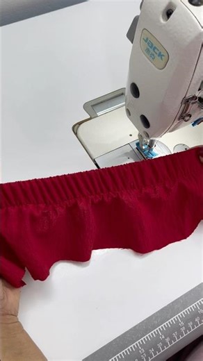 How to attach elastic to an industrial sewing machine 🧵🪡 #sewing #fashion #shorts #viral