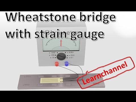 Wheatstone Bridge with strain gauge explained