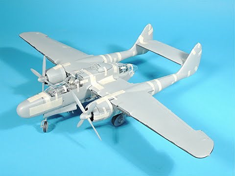 Revell 1/48 scale P-61 Black Widow in depth tape up review.