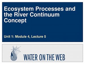 Ecosystem Processes and the River Continuum Concept - SlideServe