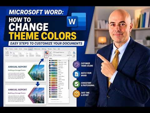 Microsoft Word: How to Change Theme Colors