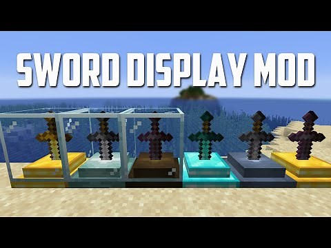 Sword Display Mod for Minecraft 1.16.2 (Display Stands for Swords!)
