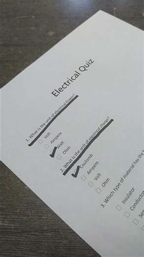 ⚡ Electrical Quiz – Can You Answer?